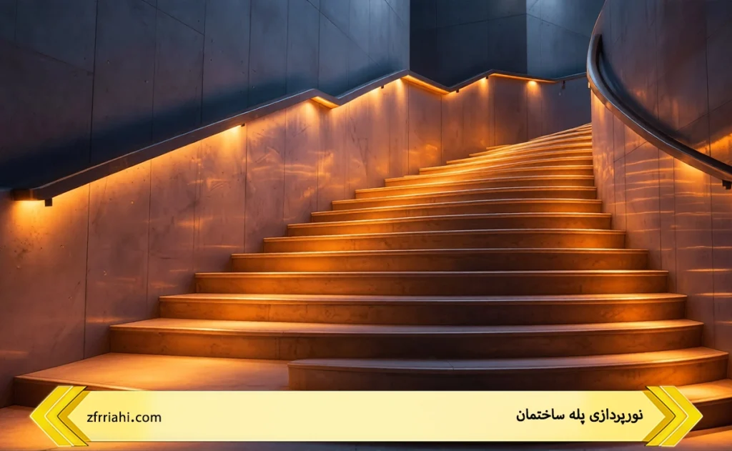نورپردازی پله ساختمان