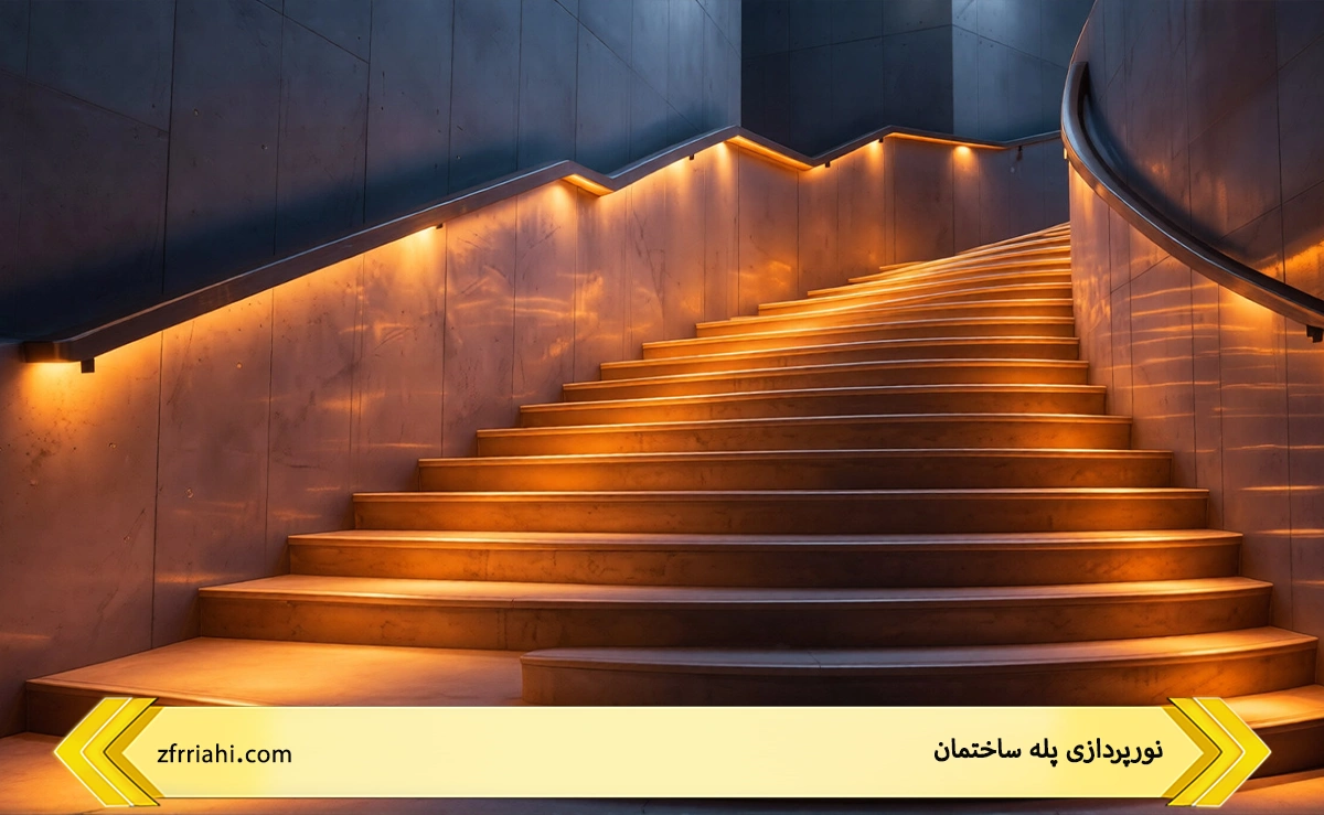 نورپردازی پله ساختمان